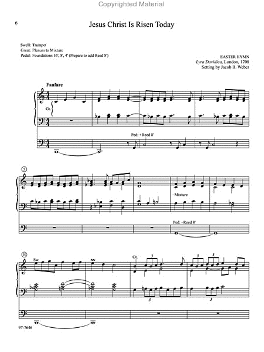 Easter Mosaics Organ scores gallery preview page 3