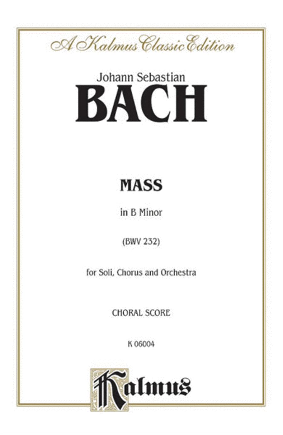 Mass in B Minor 4-Part scores gallery preview page 1