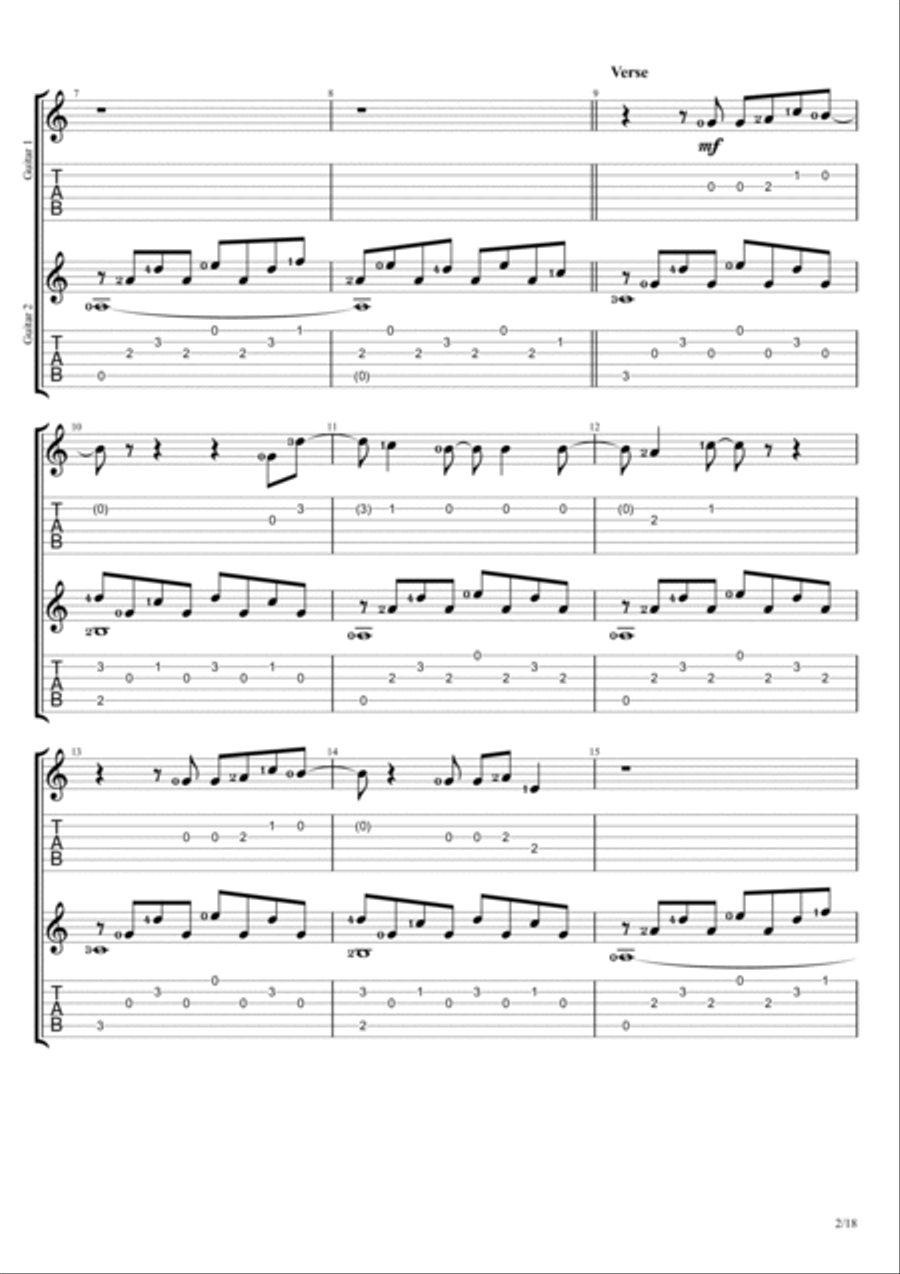 Titanium Titanium Electric Guitar scores gallery preview page 2