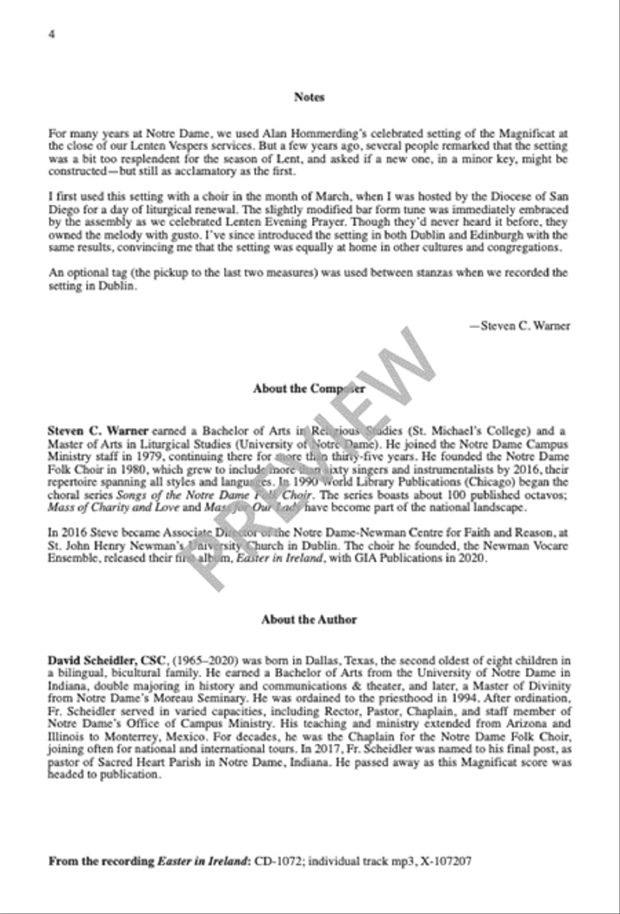 My Soul Now Magnifies the Lord 4-Part scores gallery preview page 5