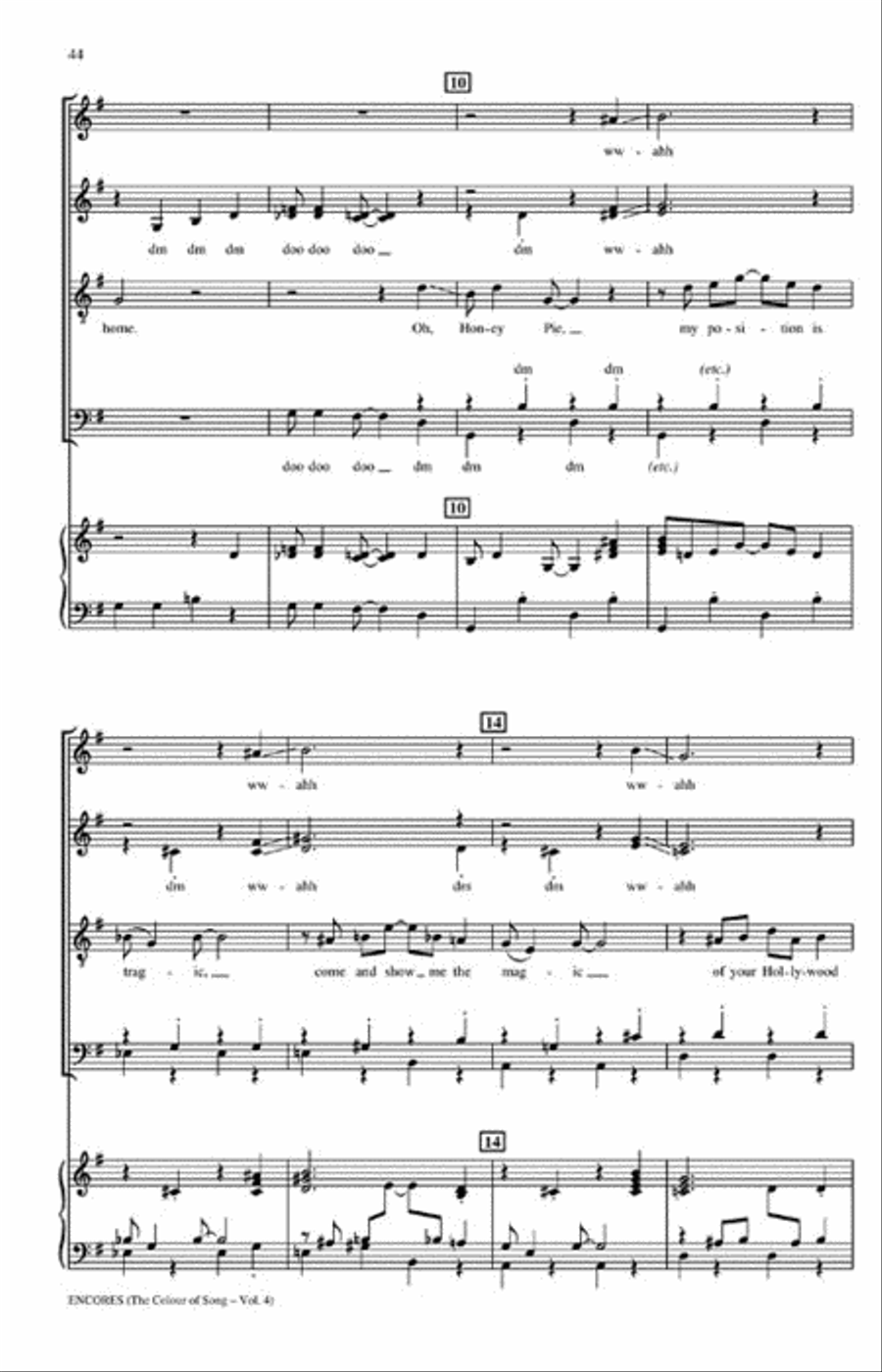 Encores – The King's Singers Colour of Song, Volume 4 Divisi scores gallery preview page 5