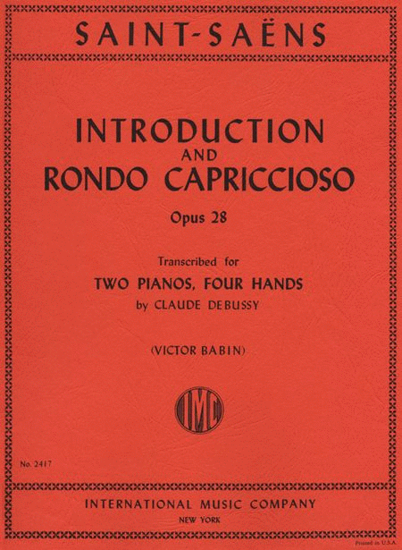 Introduction & Rondo Capriccioso, Op. 28 (Transcribed by CLAUDE DEBUSSY) (set)