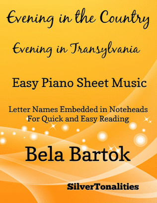 Evening in the Country Easy Piano Sheet Music