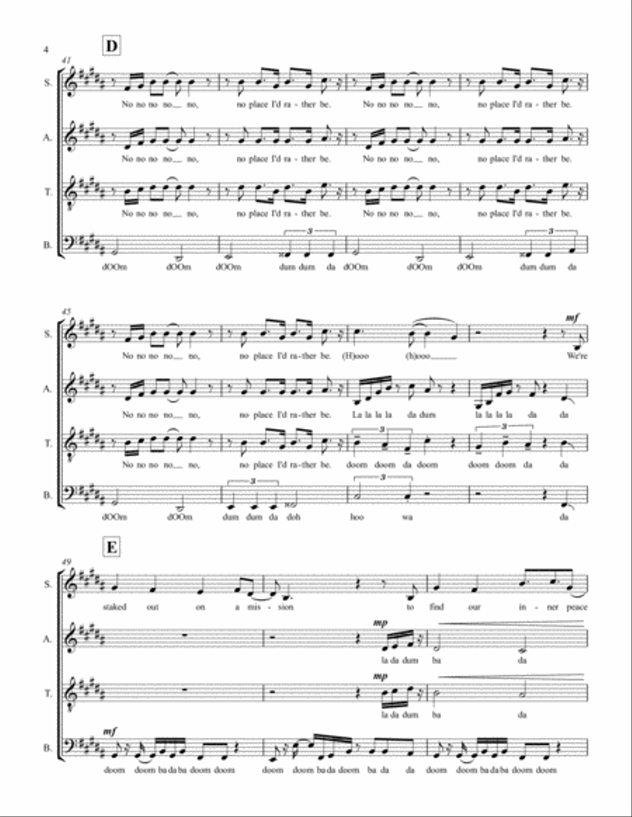 Rather Be 4-Part scores gallery preview page 4
