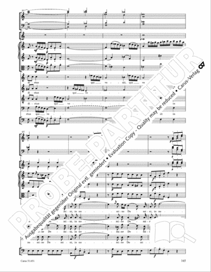 C Minor Mass, K. 427 (Missa in c KV 427) 4-Part scores gallery preview page 181