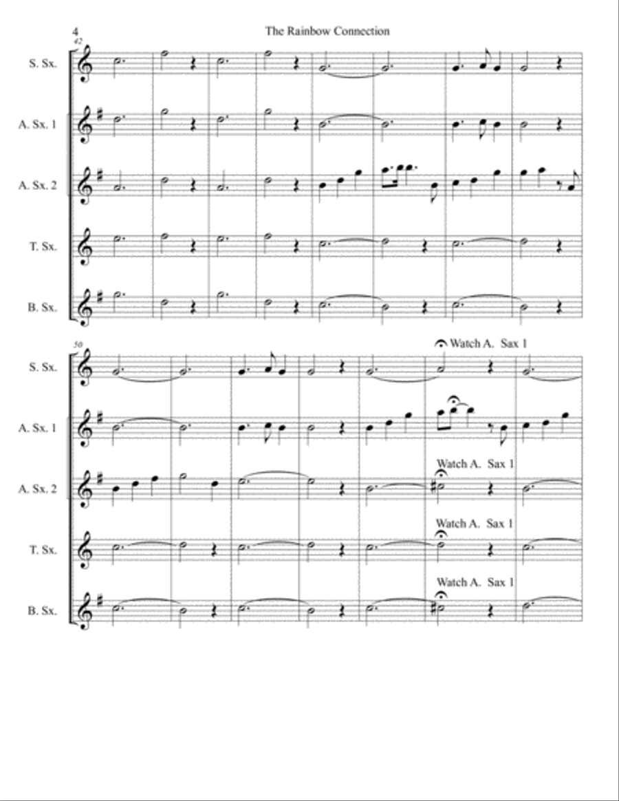 The Rainbow Connection Woodwind Quintet scores gallery preview page 5