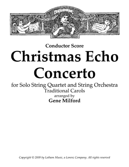 Christmas Echo Concerto for Solo String Quartet and String Orchestra - Score image number null