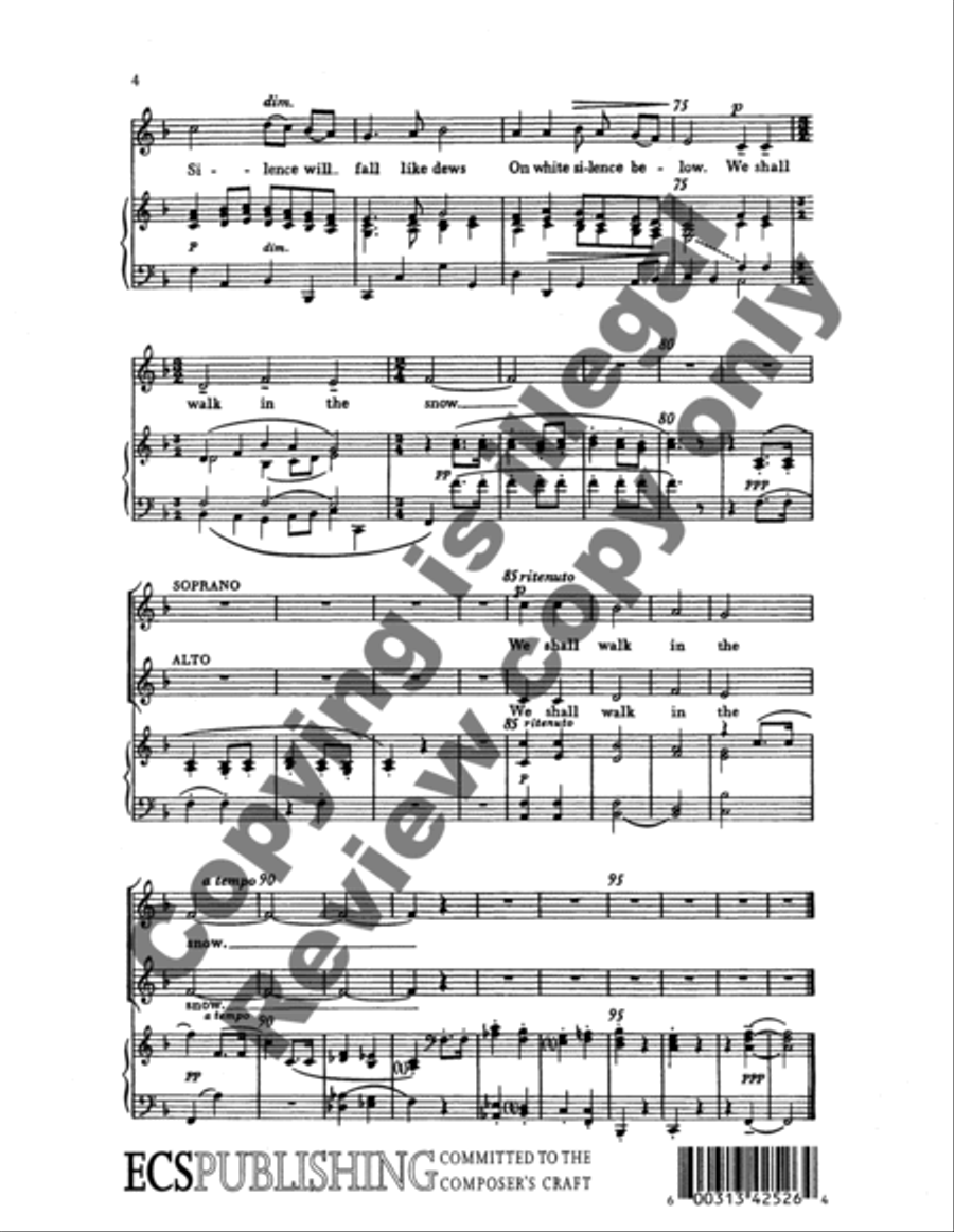 Velvet Shoes (Choral Score) SA scores gallery preview page 7