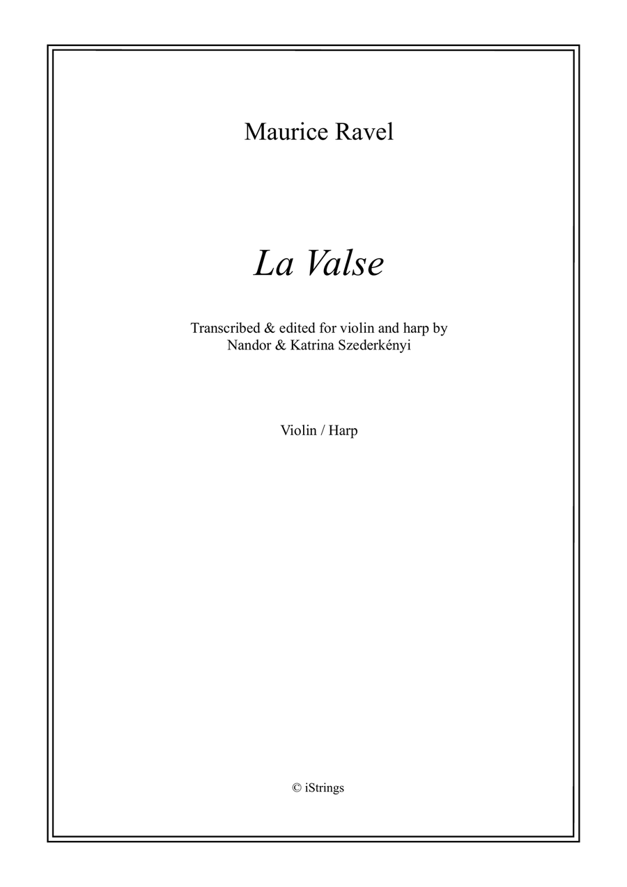 La Valse for violin & harp String Duet scores gallery preview page 1