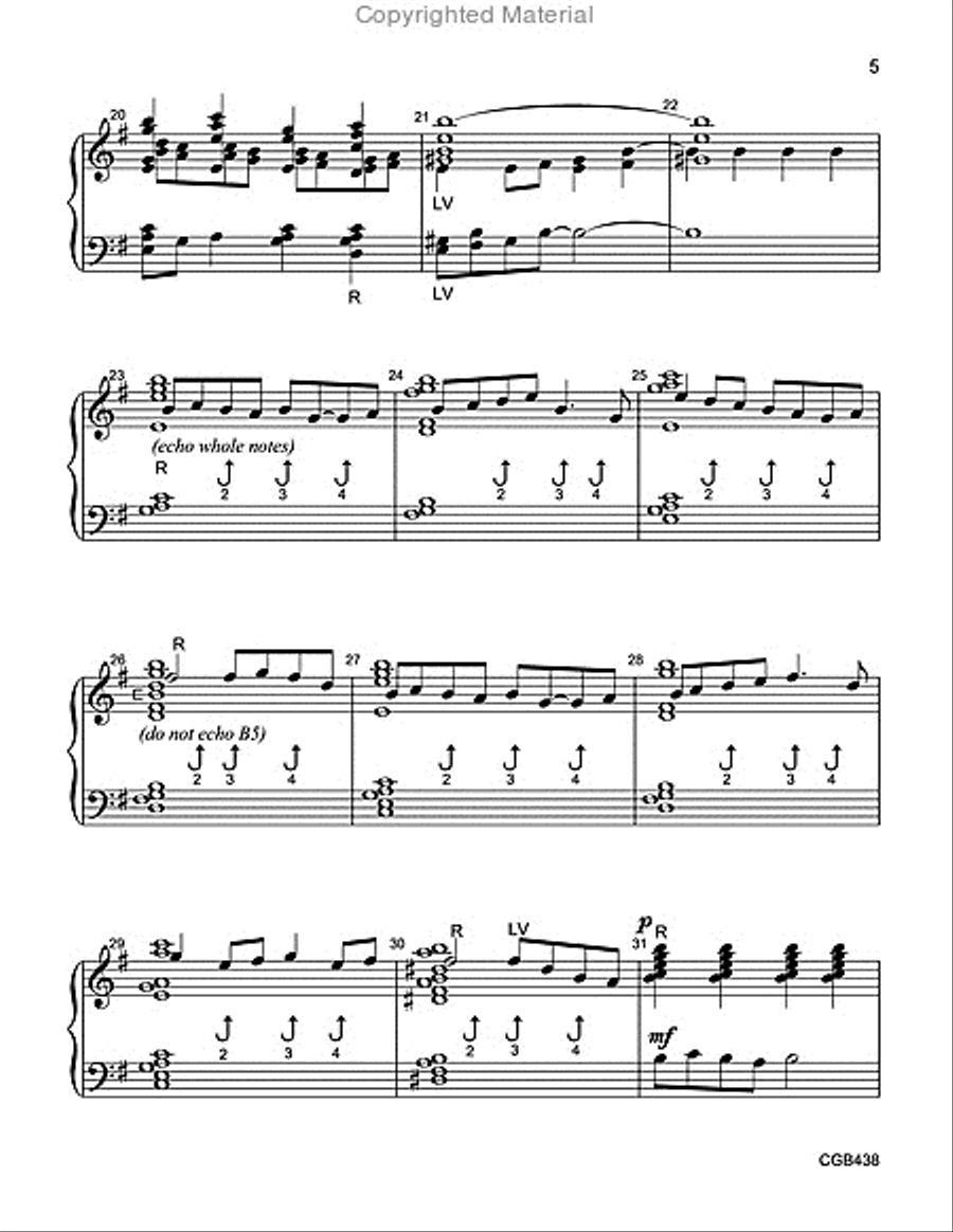 Calming Peace: Prayer for Kristin (2-3 octaves) 3-Octaves scores gallery preview page 4