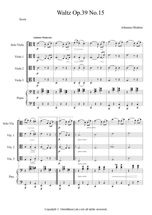 Waltz op.39 no.15 Easy Version in C