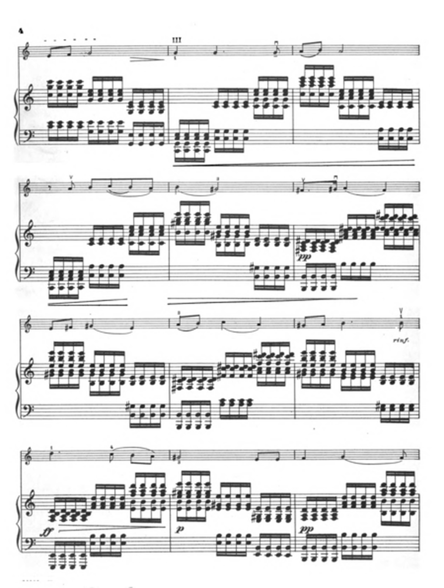 Softly awakes my heart arranged for Violin and Piano