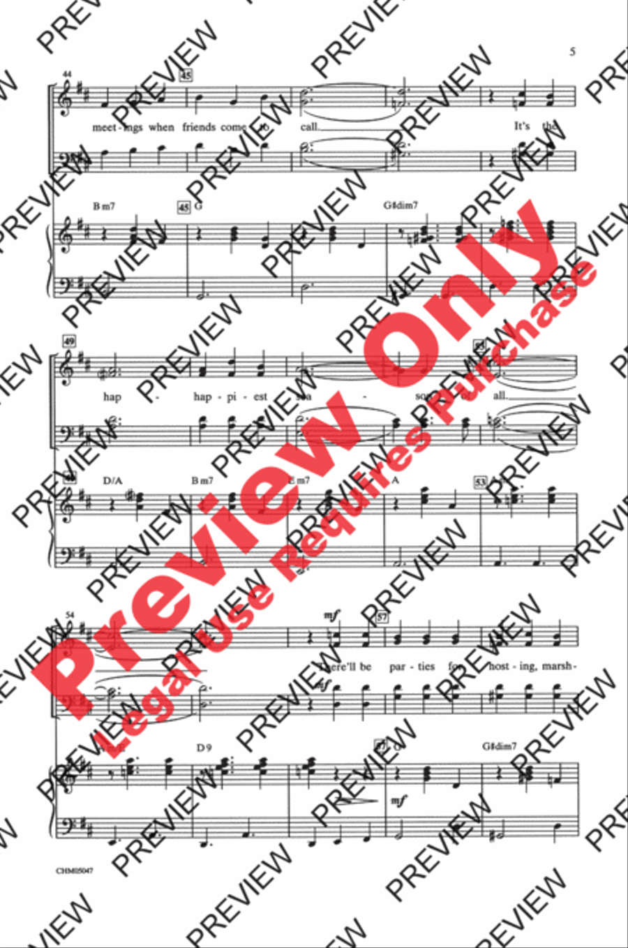 It's the Most Wonderful Time of the Year 4-Part scores gallery preview page 5