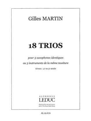18 Trios Pour Instruments Identiques (flutes 3)
