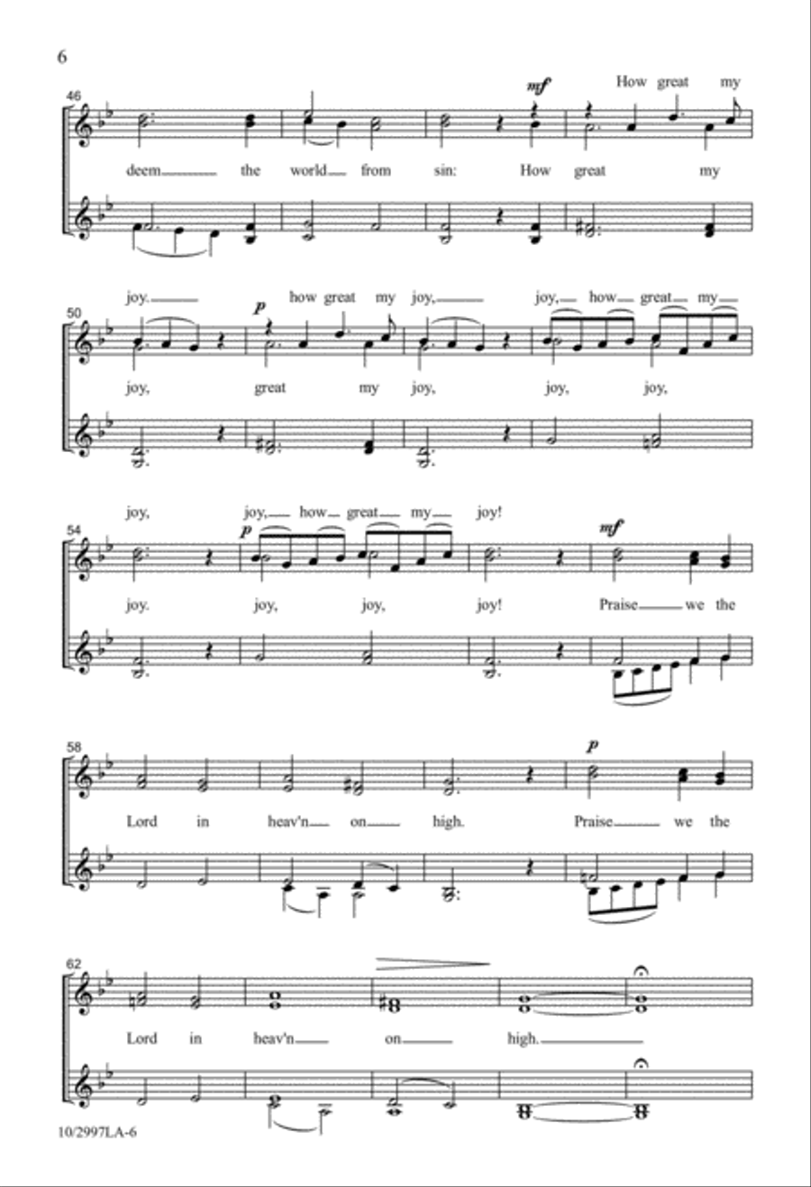 While by My Sheep Divisi scores gallery preview page 6