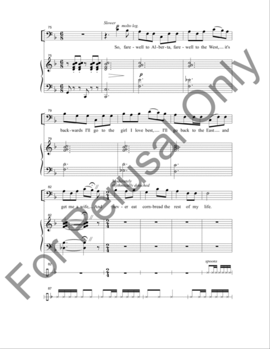 Deux Chansons Canadiennes 4-Part scores gallery preview page 8