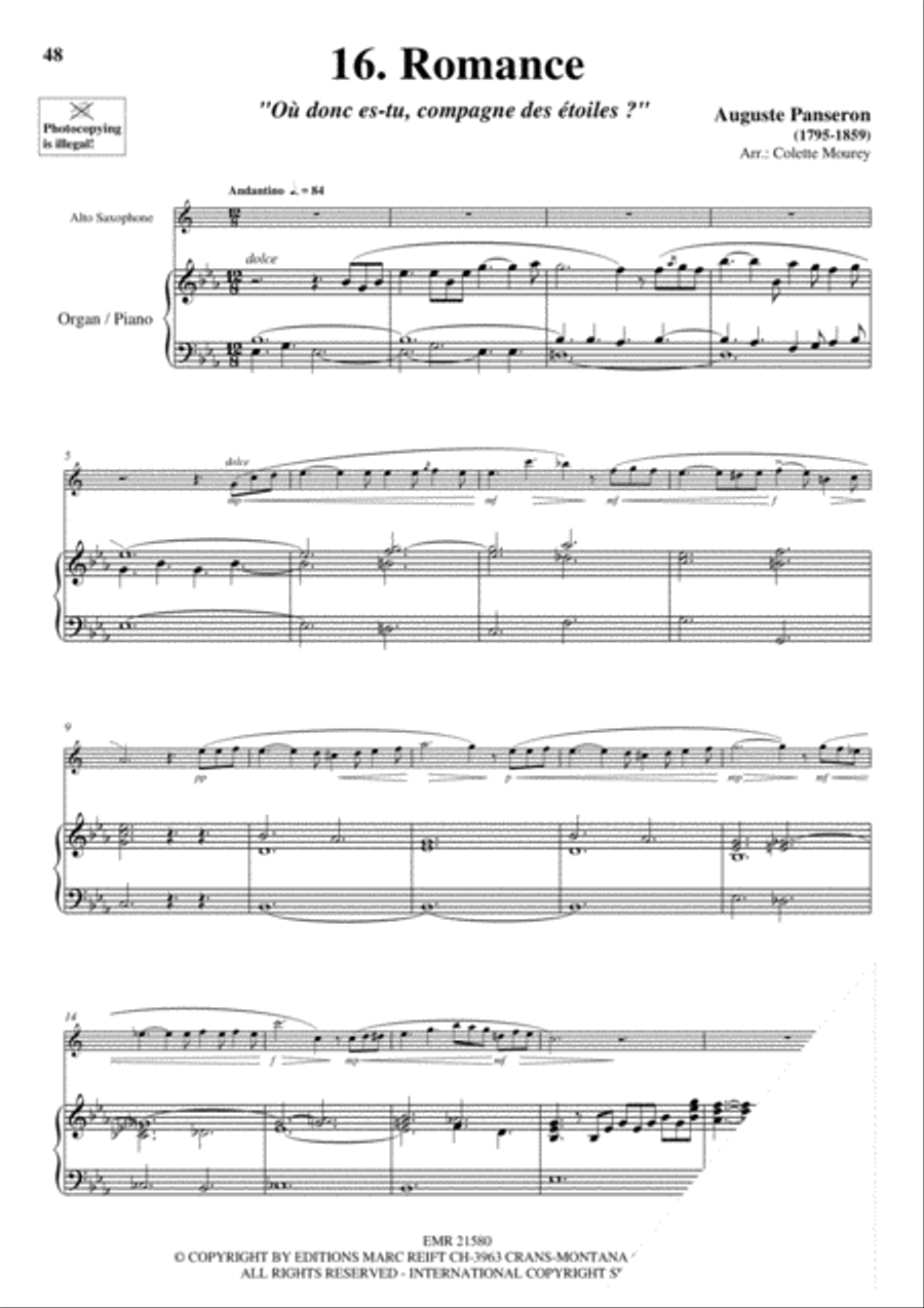 20 Greatest Wedding Solos Alto Saxophone scores gallery preview page 18