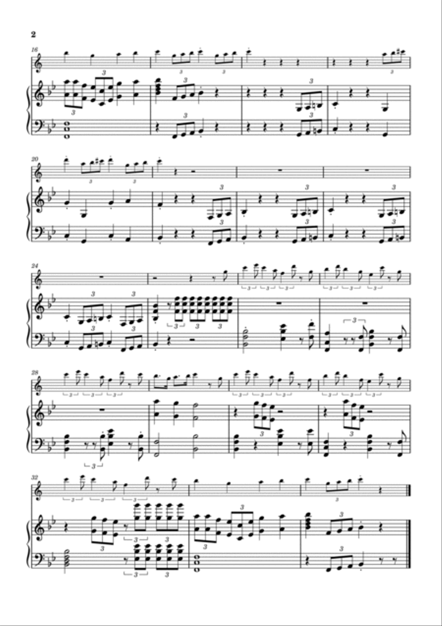 Addams Family Theme Soprano Saxophone scores gallery preview page 2