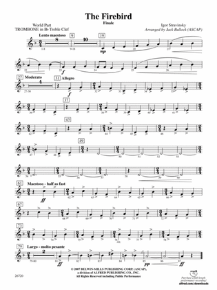 The Firebird: (wp) 1st B-flat Trombone T.C.