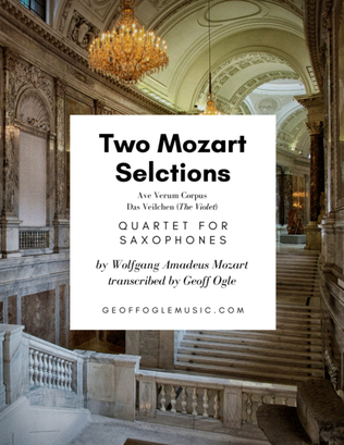 Book cover for Two Mozart Selections - Ave Verum Corpus & Das Veilchen