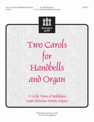 Book cover for Two Carols for Handbells and Organ