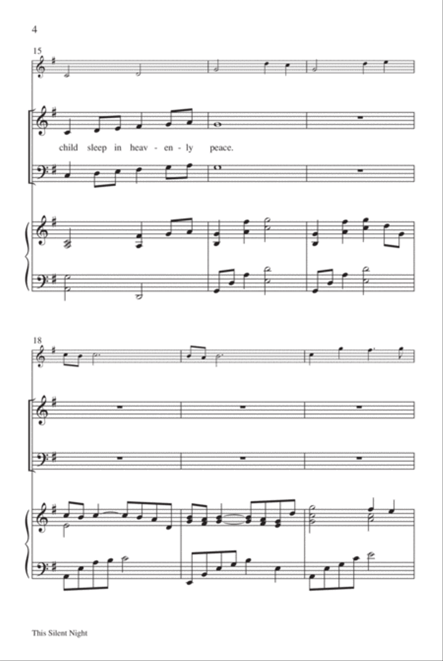 This Silent Night This Silent Night 4-Part scores gallery preview page 5