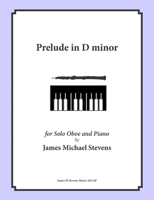 Book cover for Prelude in D minor - Oboe and Piano