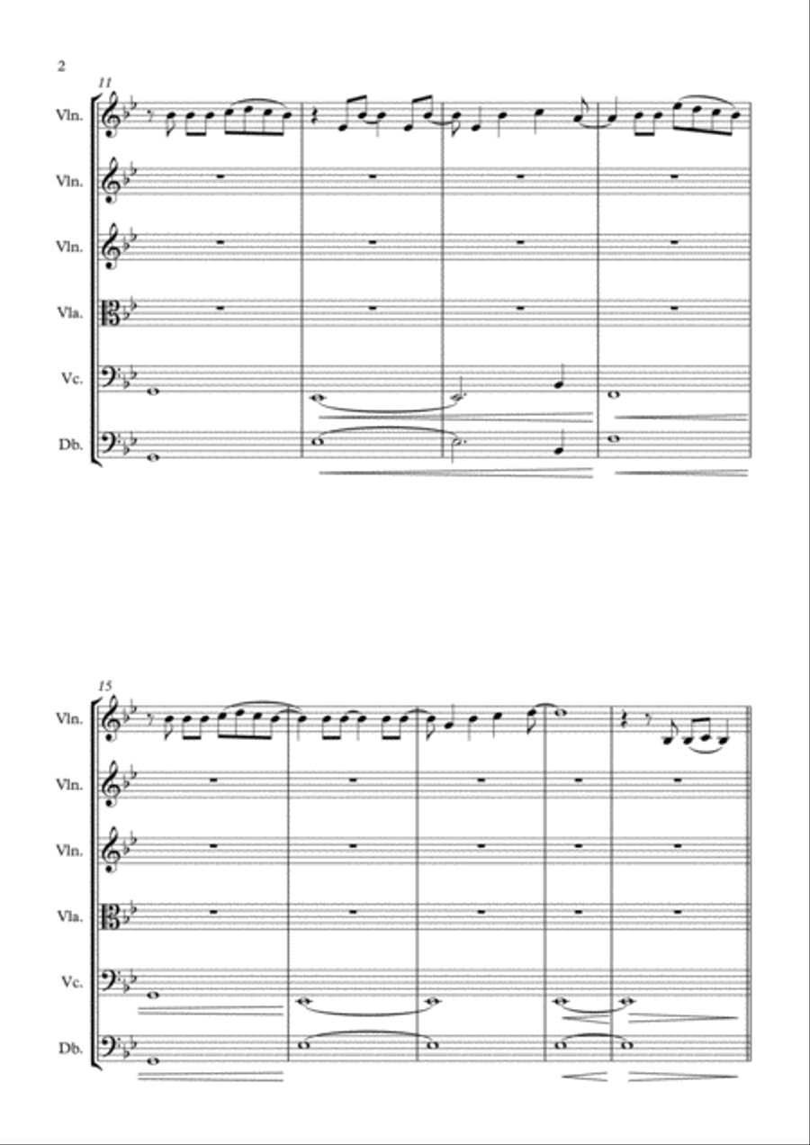 Rewrite The Stars String Quartet scores gallery preview page 2