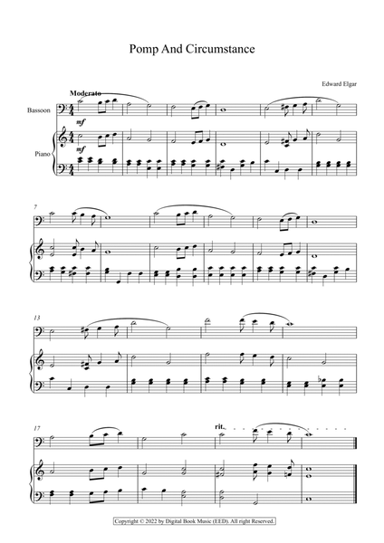 Pomp And Circumstance - Edward Elgar (Bassoon + Piano)