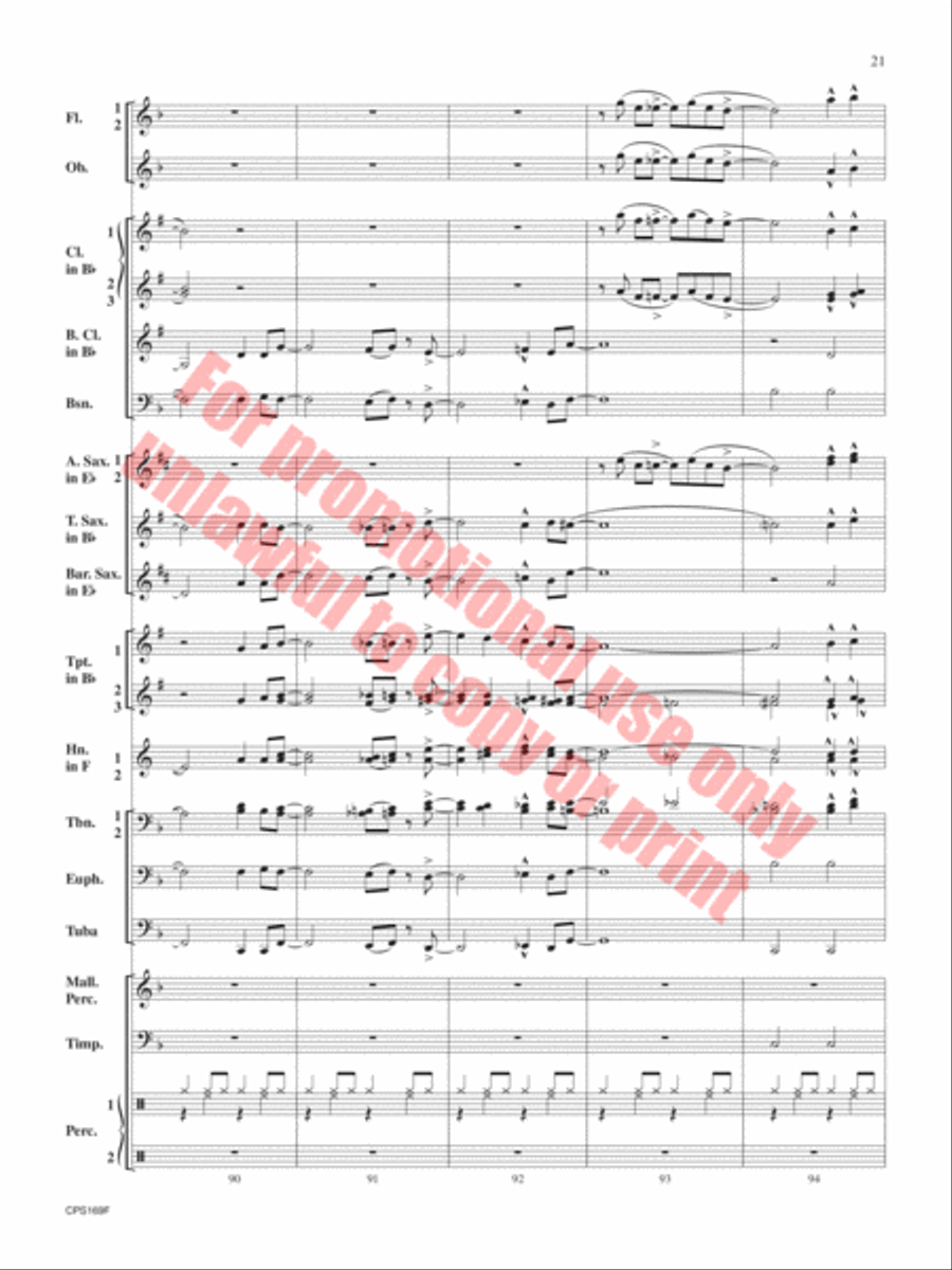 Home For the Holidays Home For the Holidays Concert Band scores gallery preview page 22