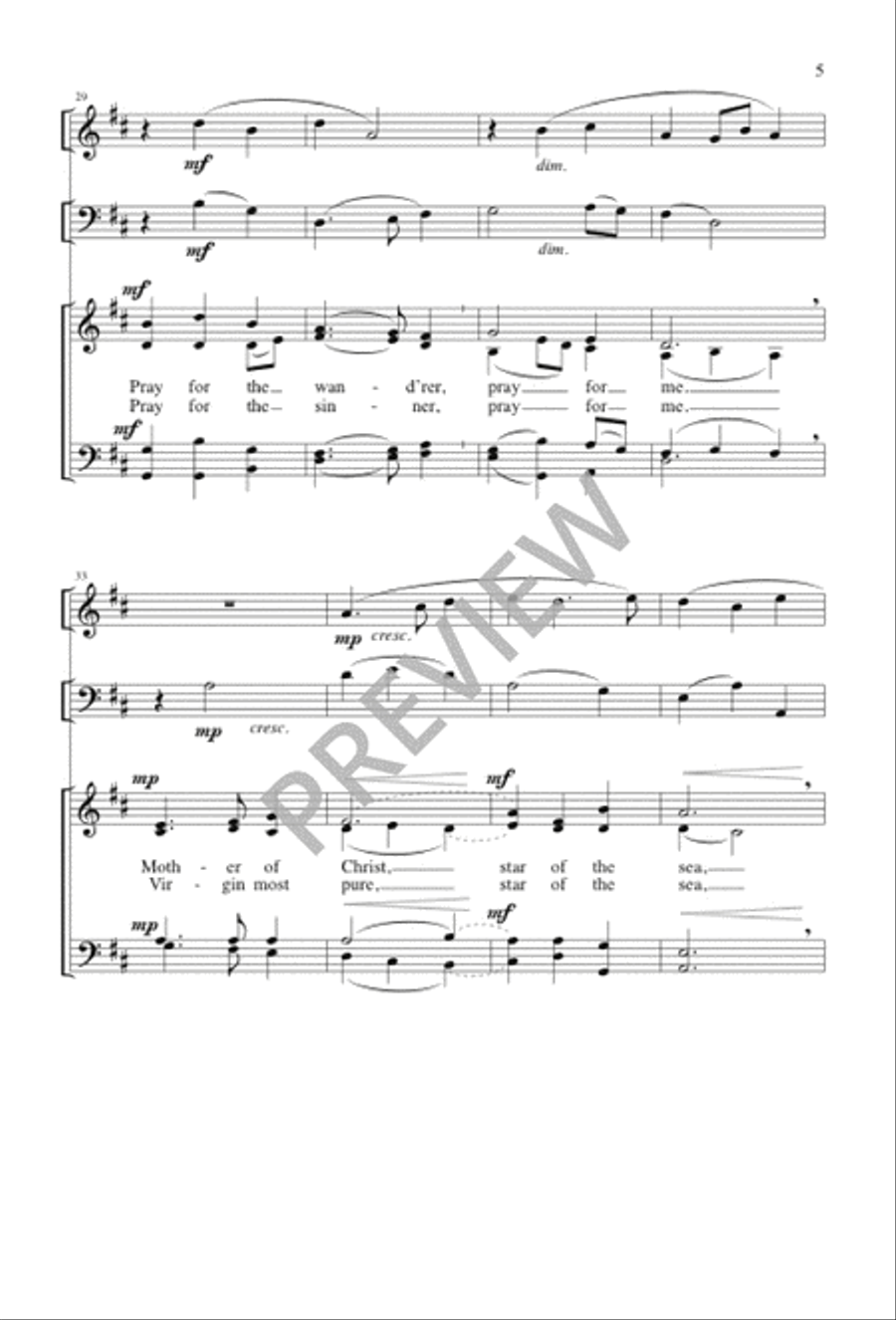 Hail, Queen of Heaven Hail, Queen of Heaven 4-Part scores gallery preview page 4