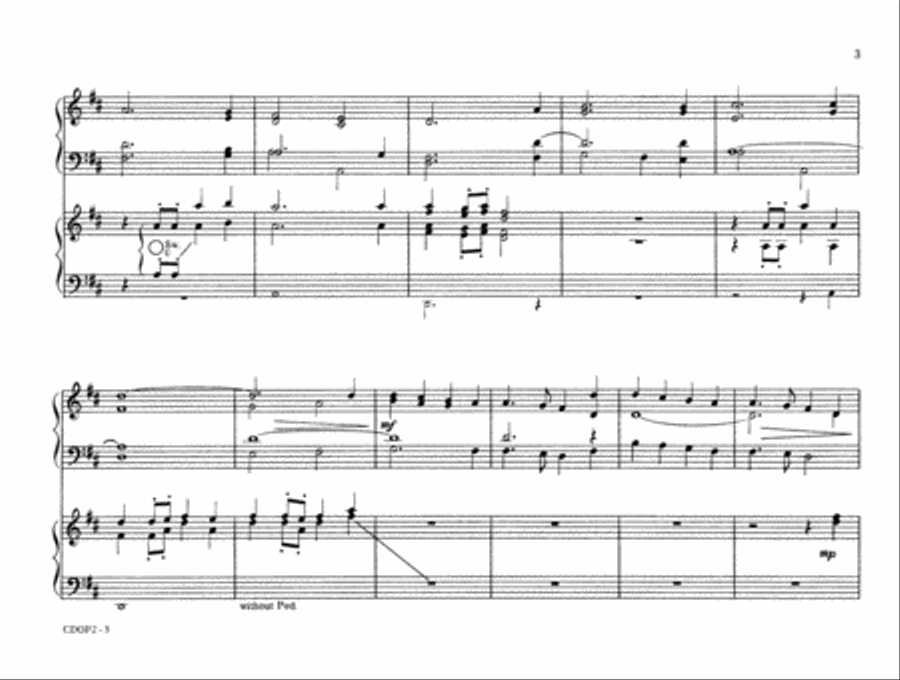 Christmas Duets for Organ and Piano, No. 2 Organ scores gallery preview page 3