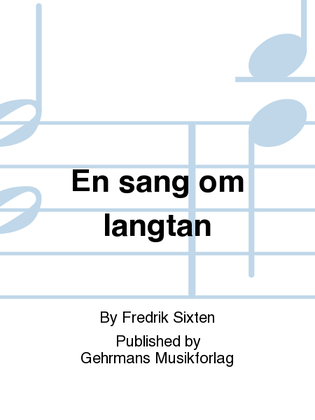 Book cover for En sang om langtan
