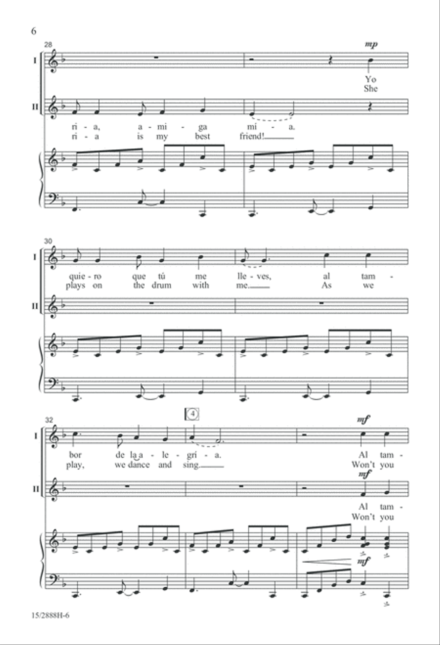 Al Tambor 2-Part scores gallery preview page 6