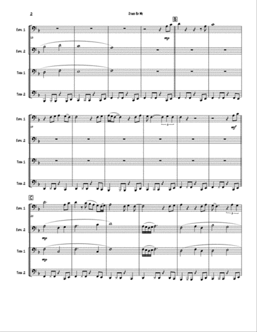 Stand By Me Stand By Me Brass Ensemble scores gallery preview page 2
