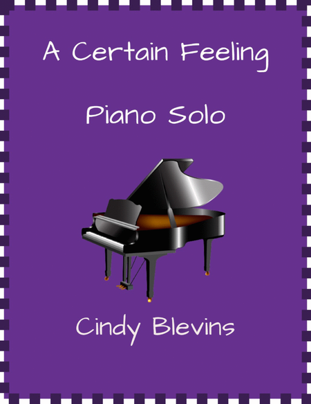 A Certain Feeling, original piano solo image number null