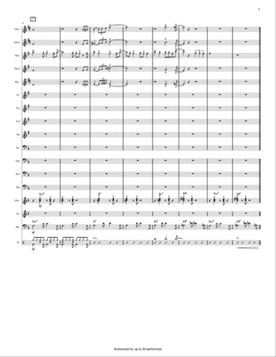 Girl From Ipanema (Instrumental) Large Ensemble scores gallery preview page 6
