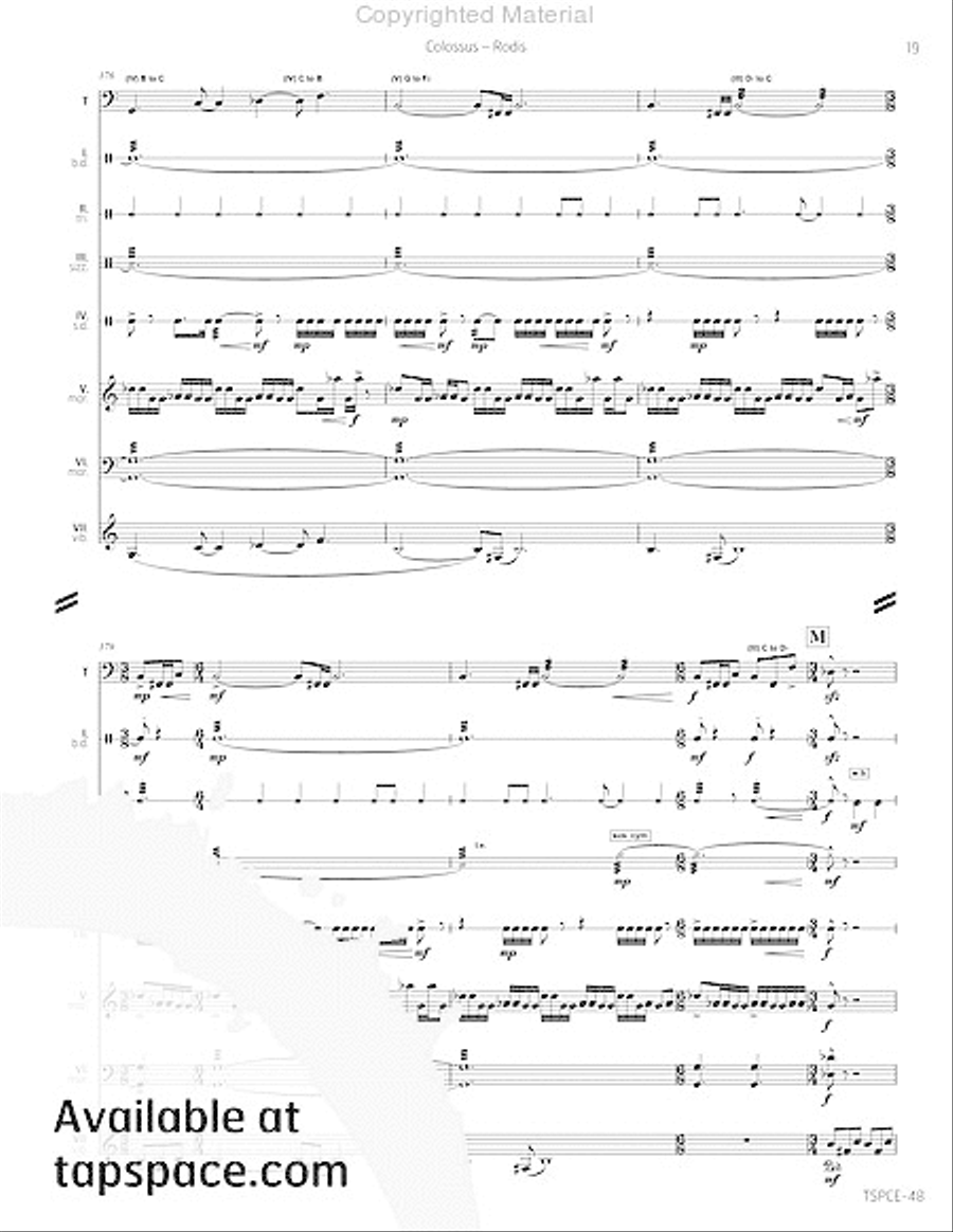 Colossus Percussion Ensemble scores gallery preview page 24