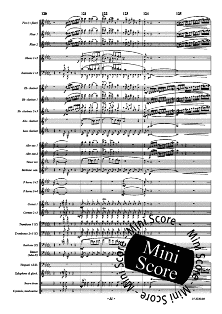 Tango Concert Band scores gallery preview page 25