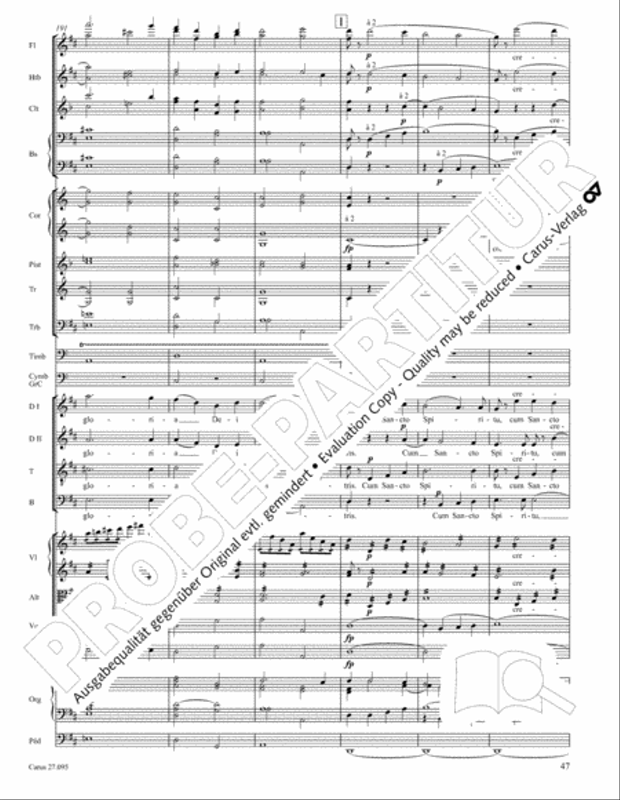 Messe solennelle de sainte Cecile STB scores gallery preview page 60