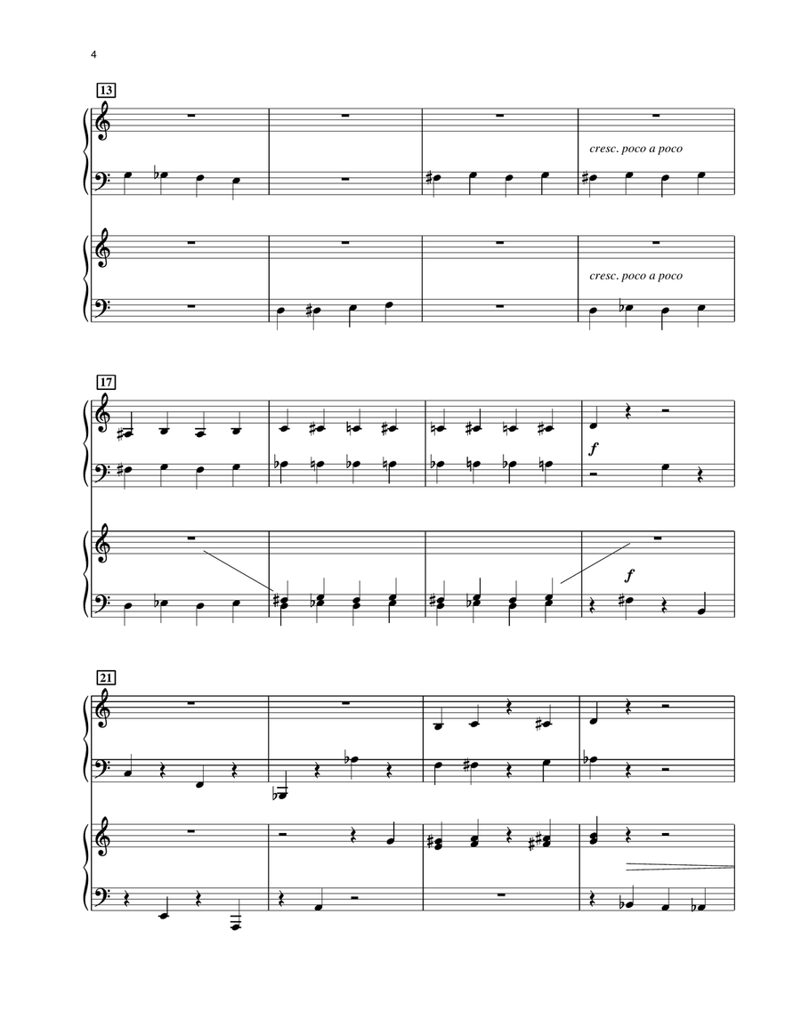 The Chase (from Presto Scherzo) (for 2 pianos) Piano Duet scores gallery preview page 2