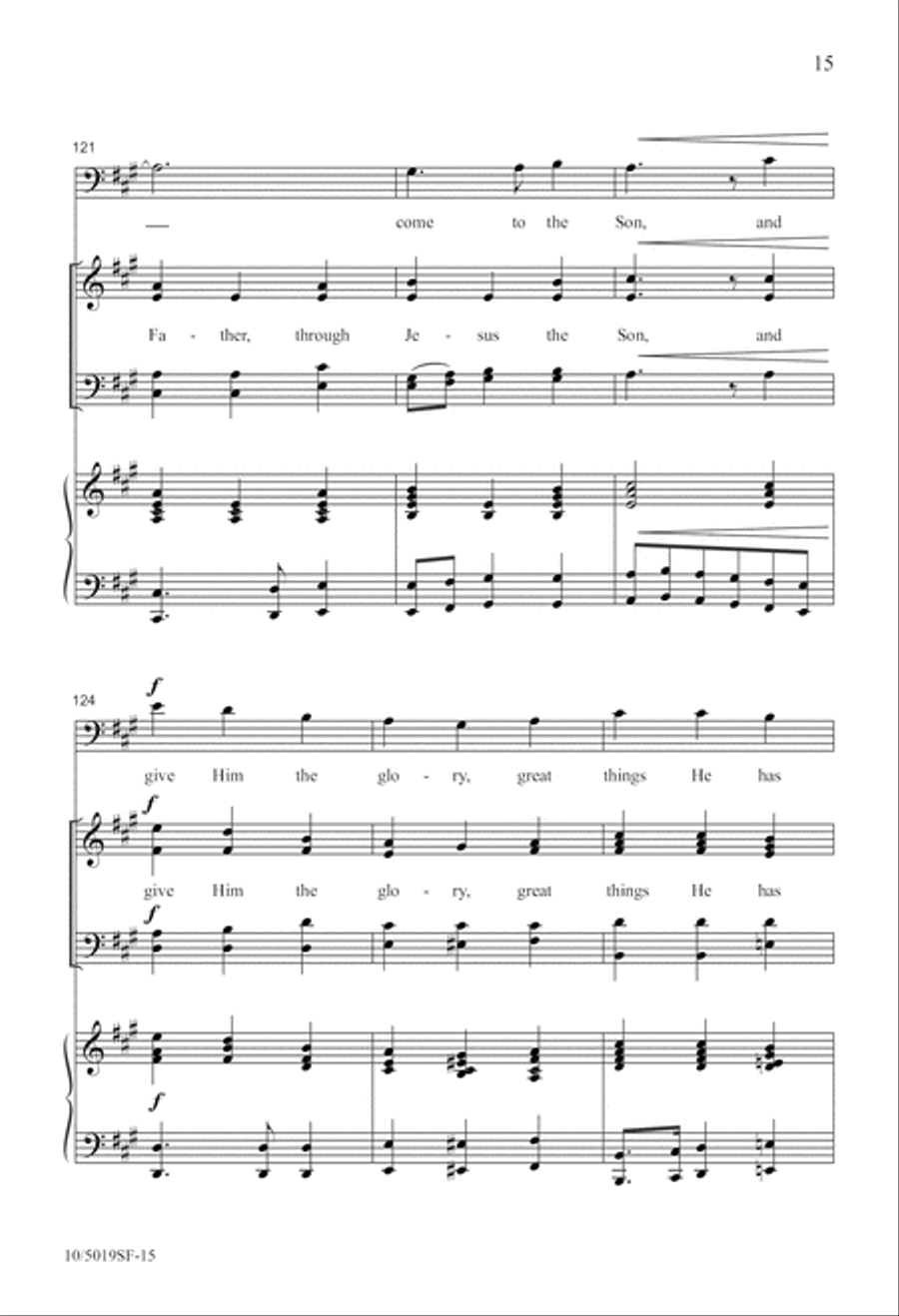 Great Things He Has Done 4-Part scores gallery preview page 15