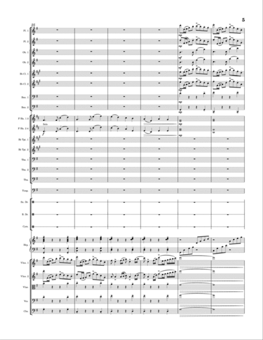 Grand Adventure Overture Full Orchestra scores gallery preview page 5