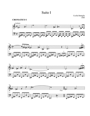 Book cover for Suite I - for piano