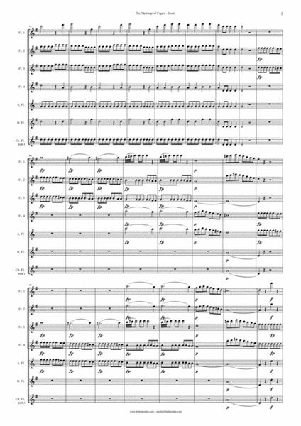 The Marriage of Figaro - Overture for Flute Choir image number null