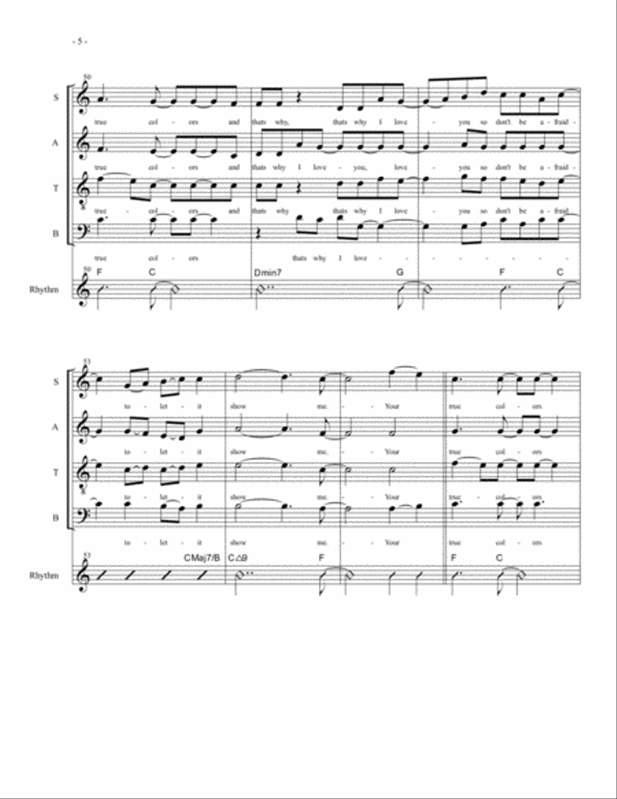 True Colors 4-Part scores gallery preview page 5