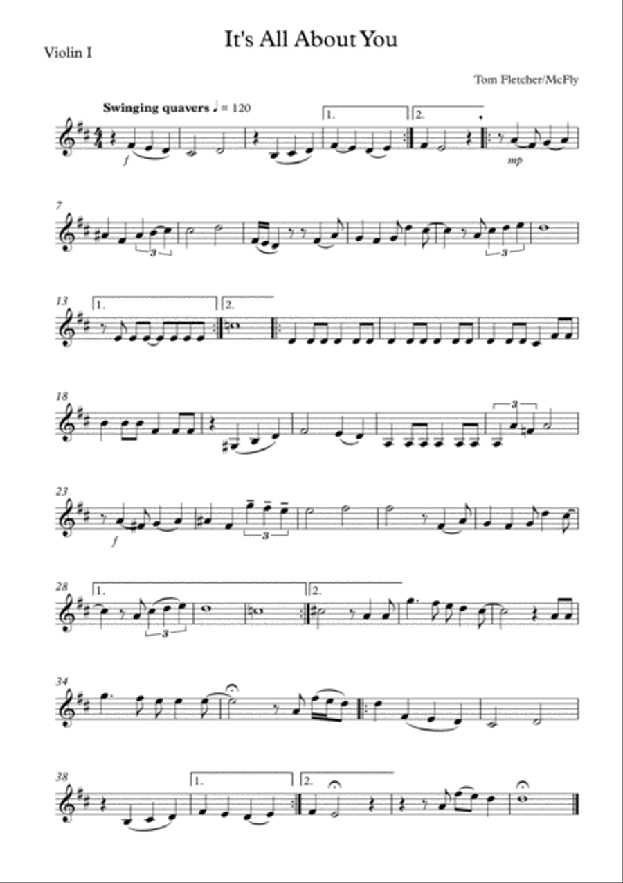 All About You String Quartet scores gallery preview page 4