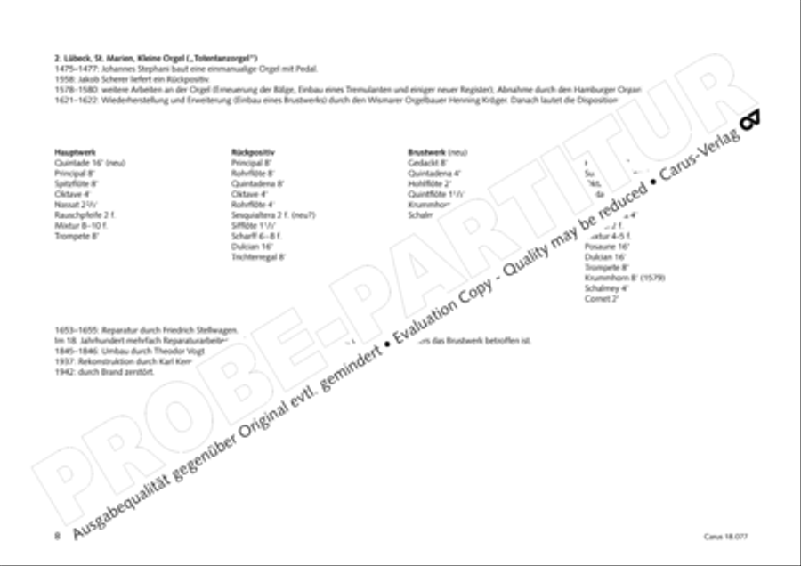 Organ music of the Hasse family Organ Solo scores gallery preview page 9