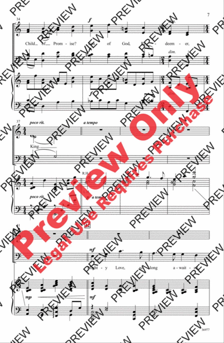 Child of Promise 4-Part scores gallery preview page 7
