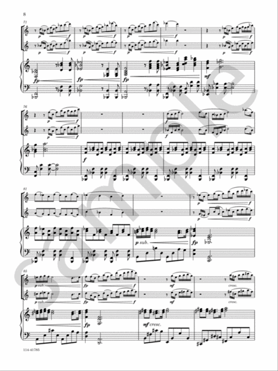 ETERNAL SPRING Flute Duet scores gallery preview page 9